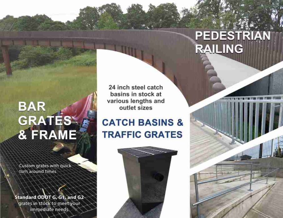 grates catch basins railing